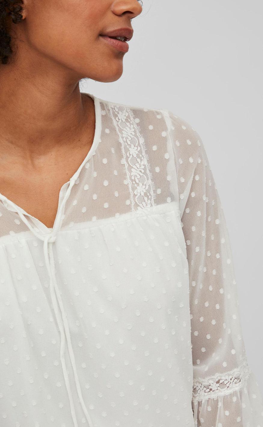 Vila Bluse - Edee - Snow White
