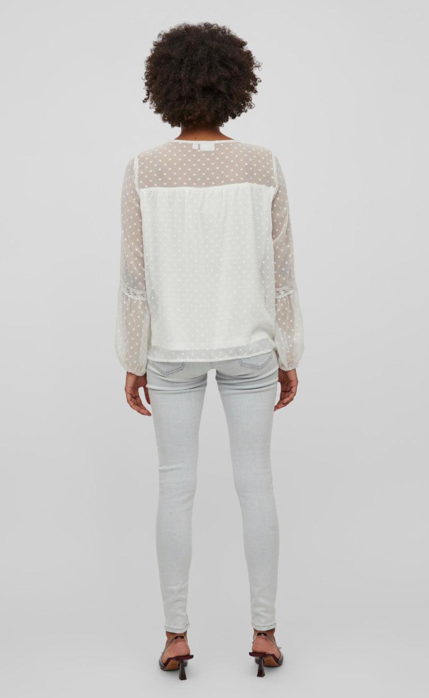 Vila Bluse - Edee - Snow White