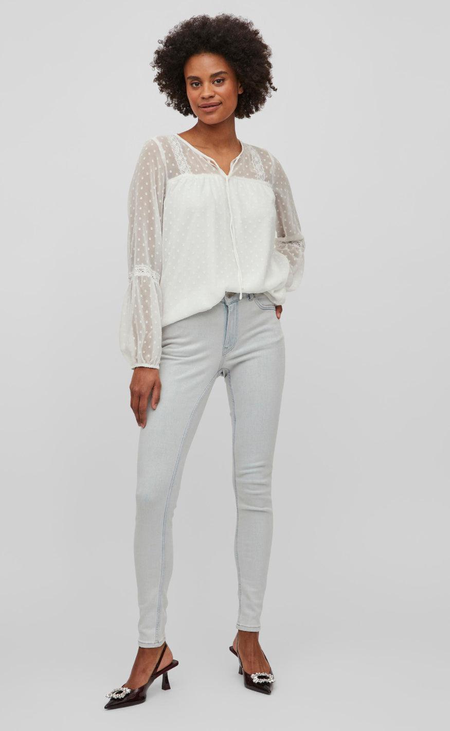 Vila Bluse - Edee - Snow White