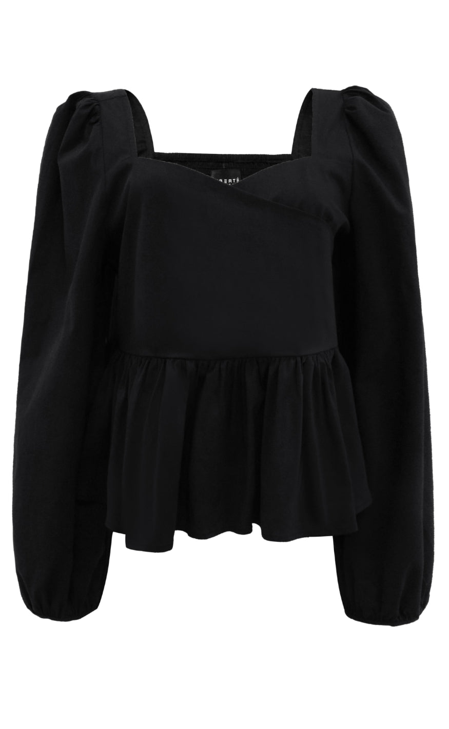 Liberte Bluse - Amber - LS - Black