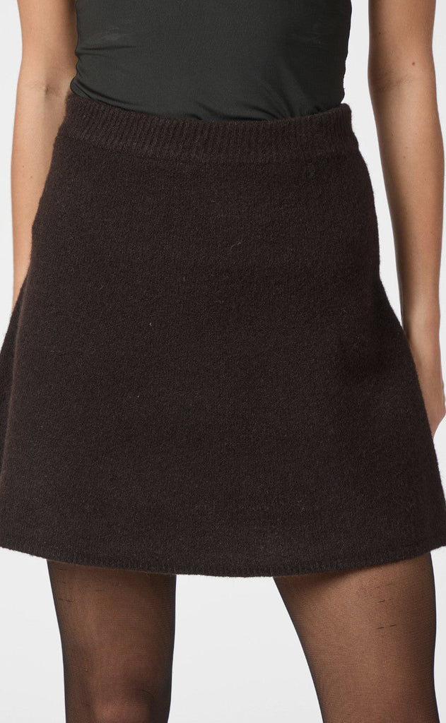 Neo Noir Skjørt - Gisa - Dark Brown