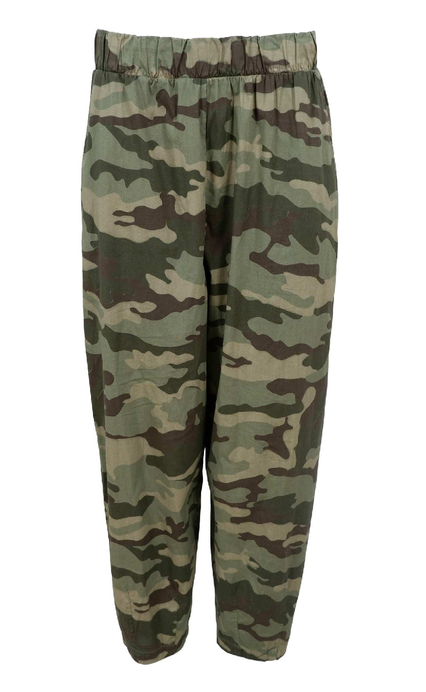 Black Colour Bukser - Abbie Barrel - Camouflage