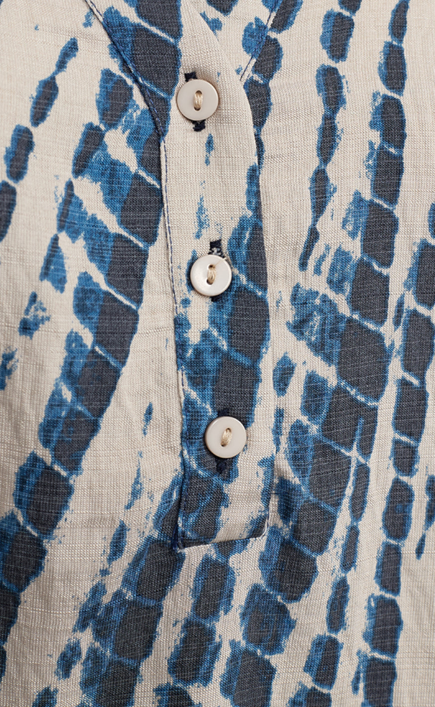 Freequent Bluse - Aby - Pumice Stone W. Ombre Blue