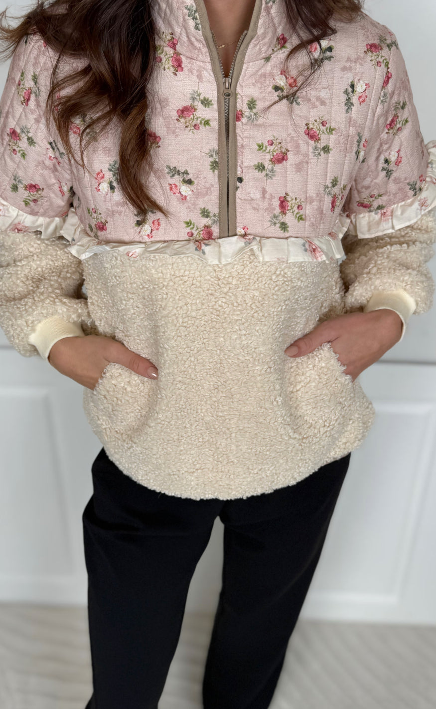 Culture Jakke - Aiko Catina Teddy - Whitecap