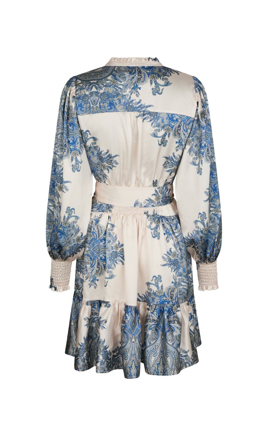 Neo Noir Kjole - Malfida Paisley - Ash Blue