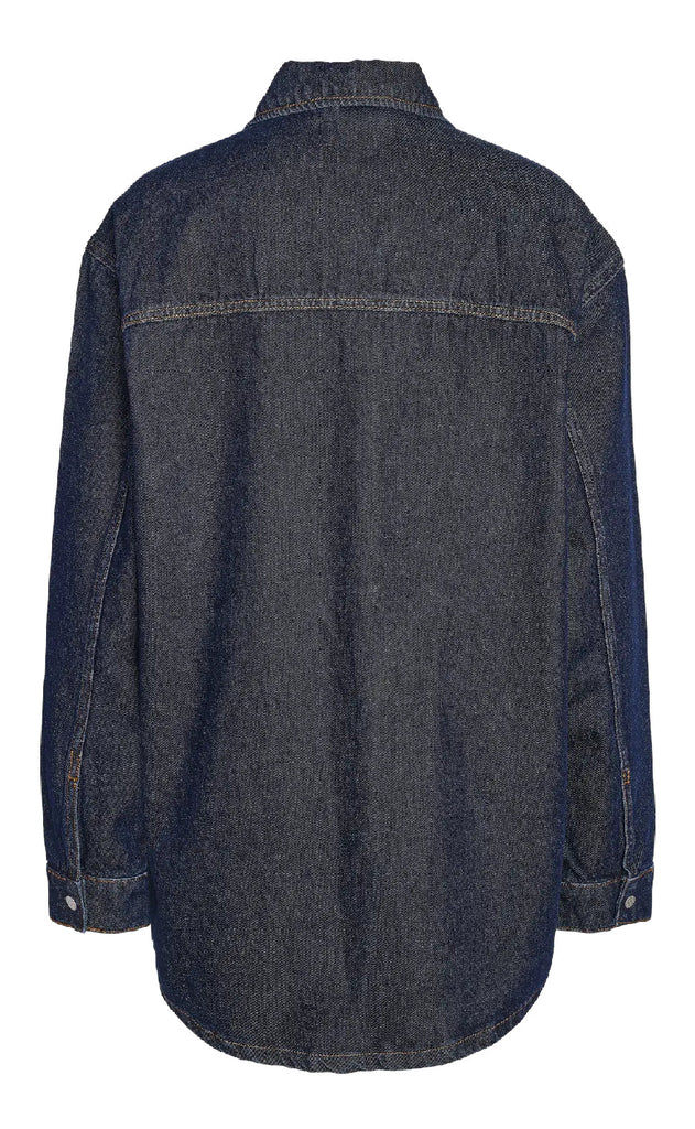 Noisy May Jakke - Alva L/S - Dark Blue Denim