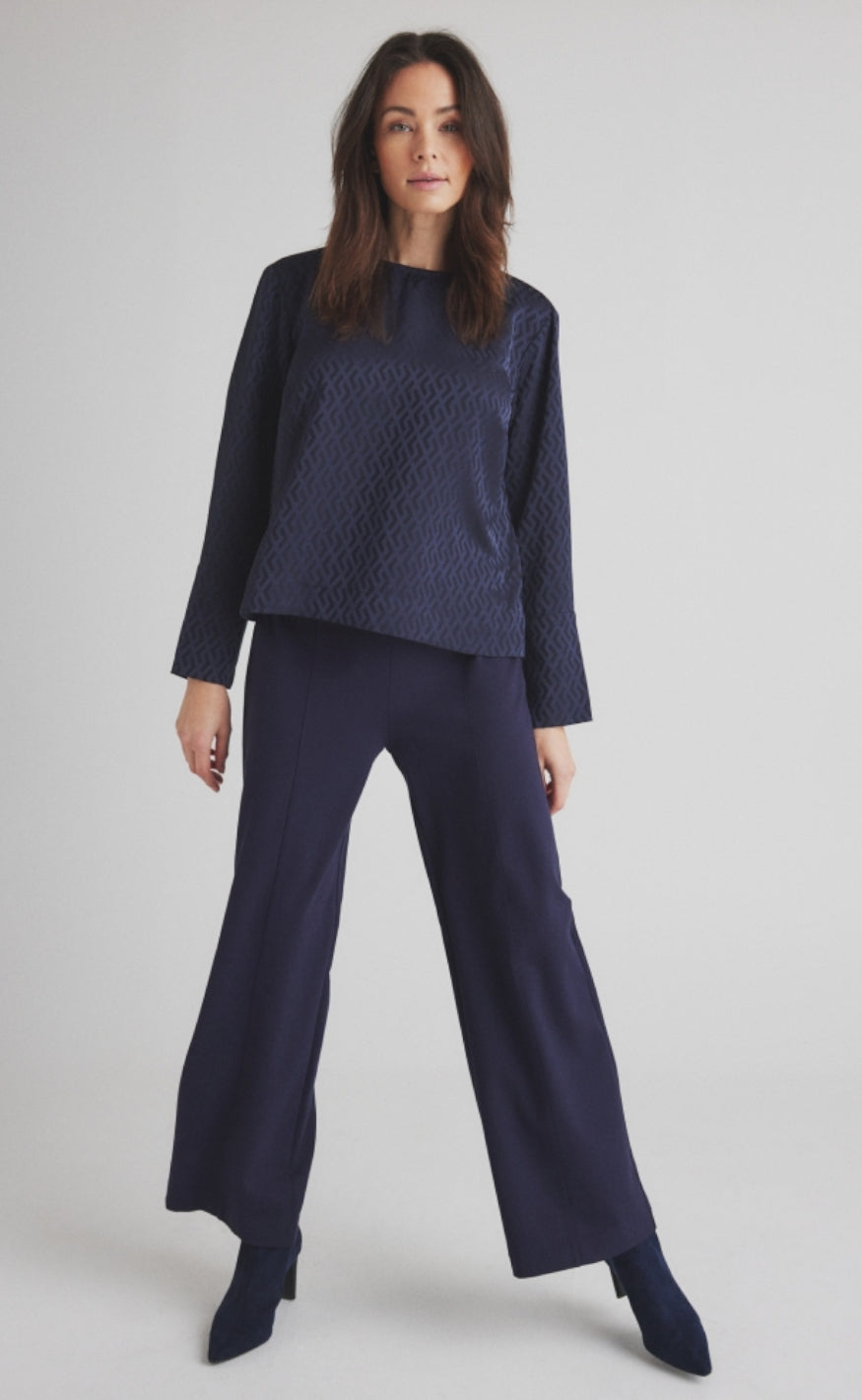 One Two Luxzuz Bluse - Albin - Navy
