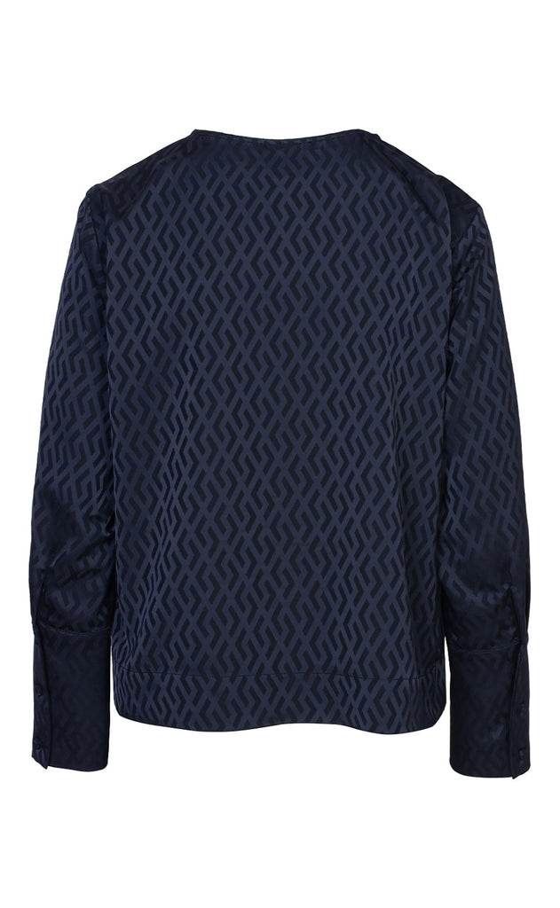One Two Luxzuz Bluse - Albin - Navy