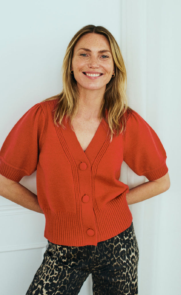 Freequent Cardigan - Alpi - Baked Apple