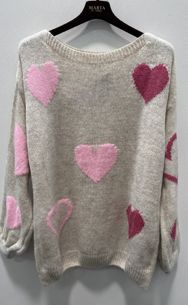 Marta Du Chateau Genser - Amarante - Beige/Pink/Amerena