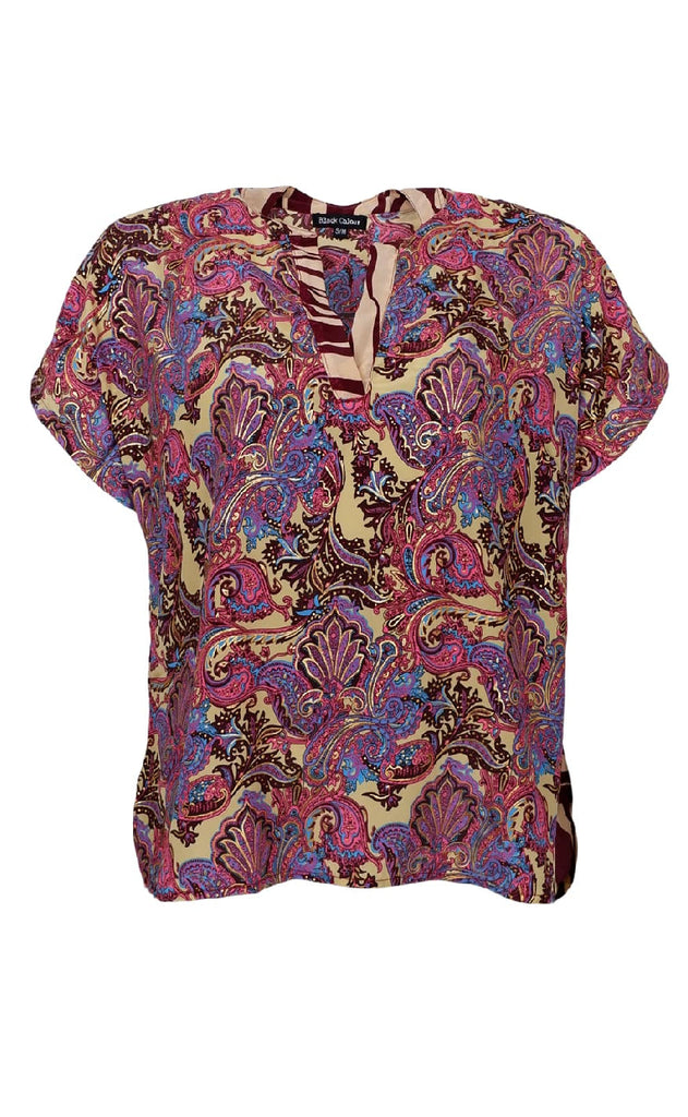 Black Colour Bluse - Luna Andra - Royal Berry Mix