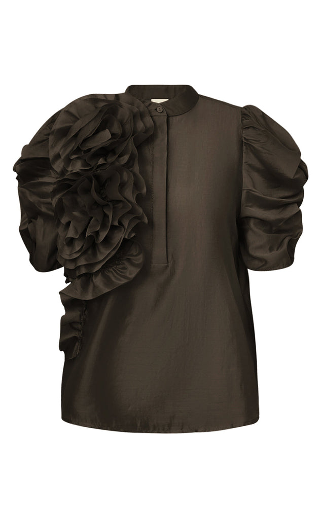 Gossia Bluse - Annsofi - Coffee