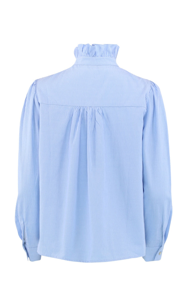 Continue Bluse - Ariana - Small Blue Stripe