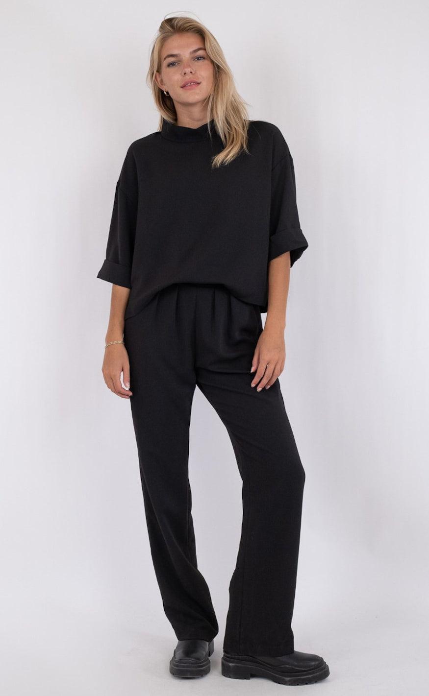Neo Noir Jumpsuit - Arlo - Black