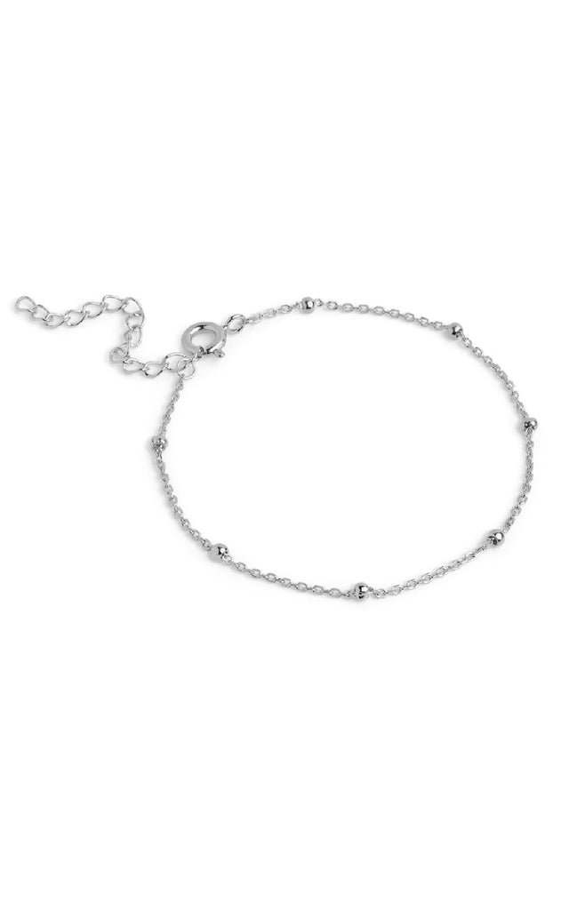 ENAMEL Copenhagen Armbånd - Beaded Chain - Silver Colour