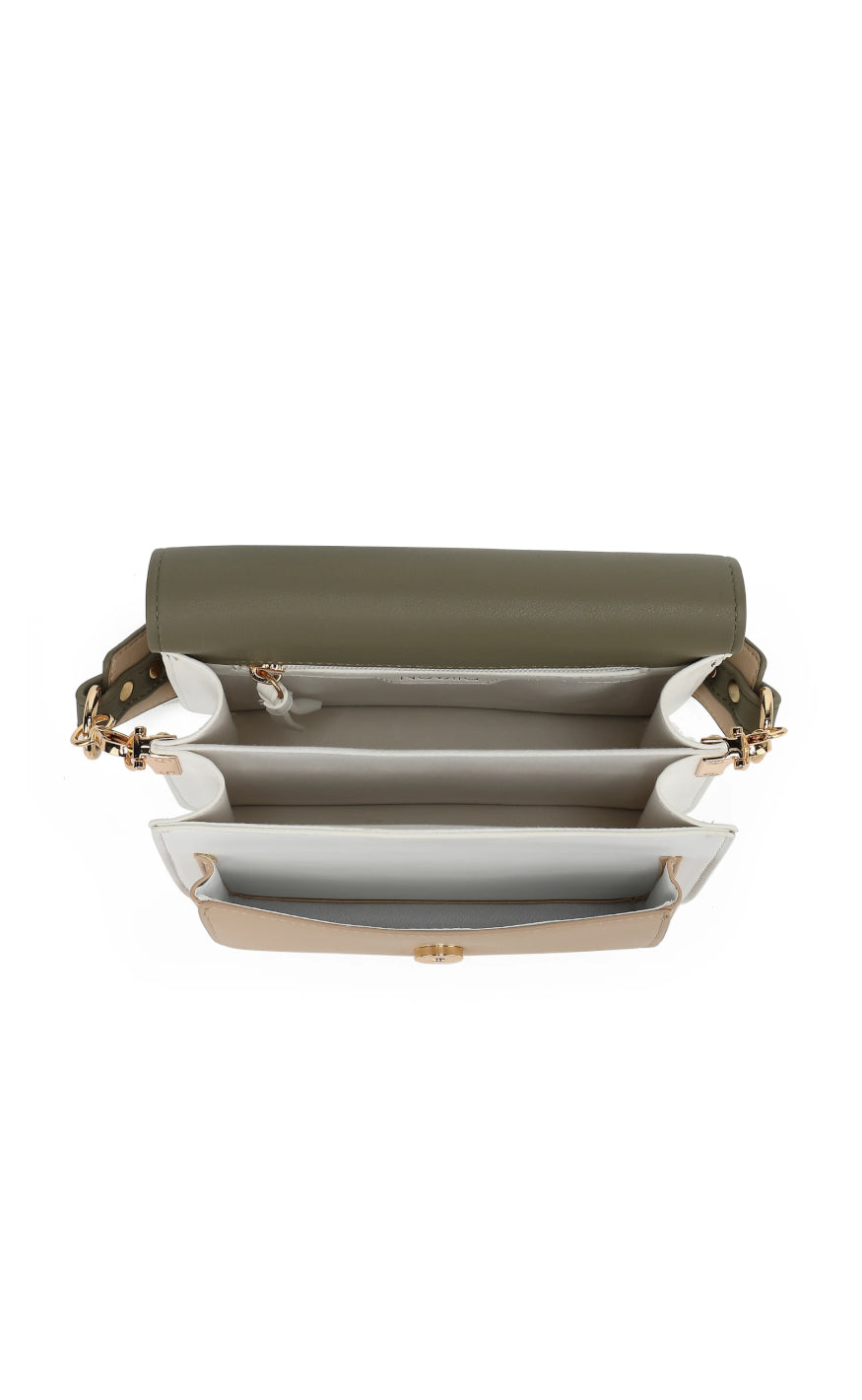 Noella Veske - Blanca Multi Medium - Army/ White/ Beige