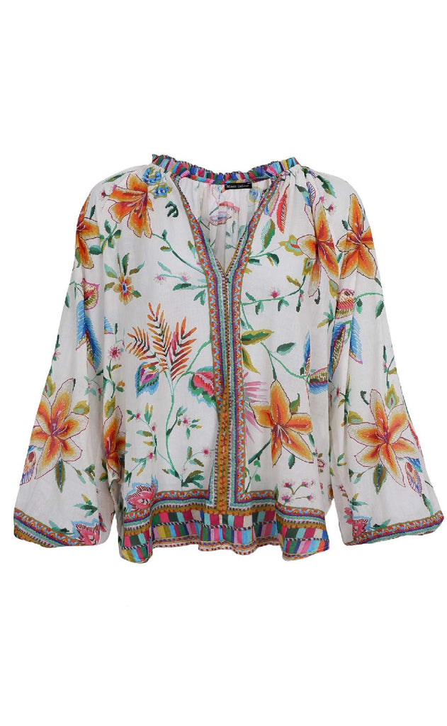 Black Colour Bluse - Art - Wam Orange