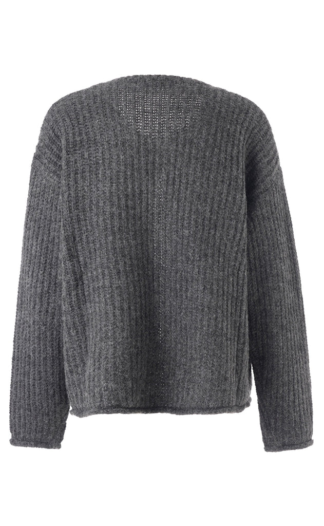 Luxzuz Cardigan - Jeantos - Asphalt