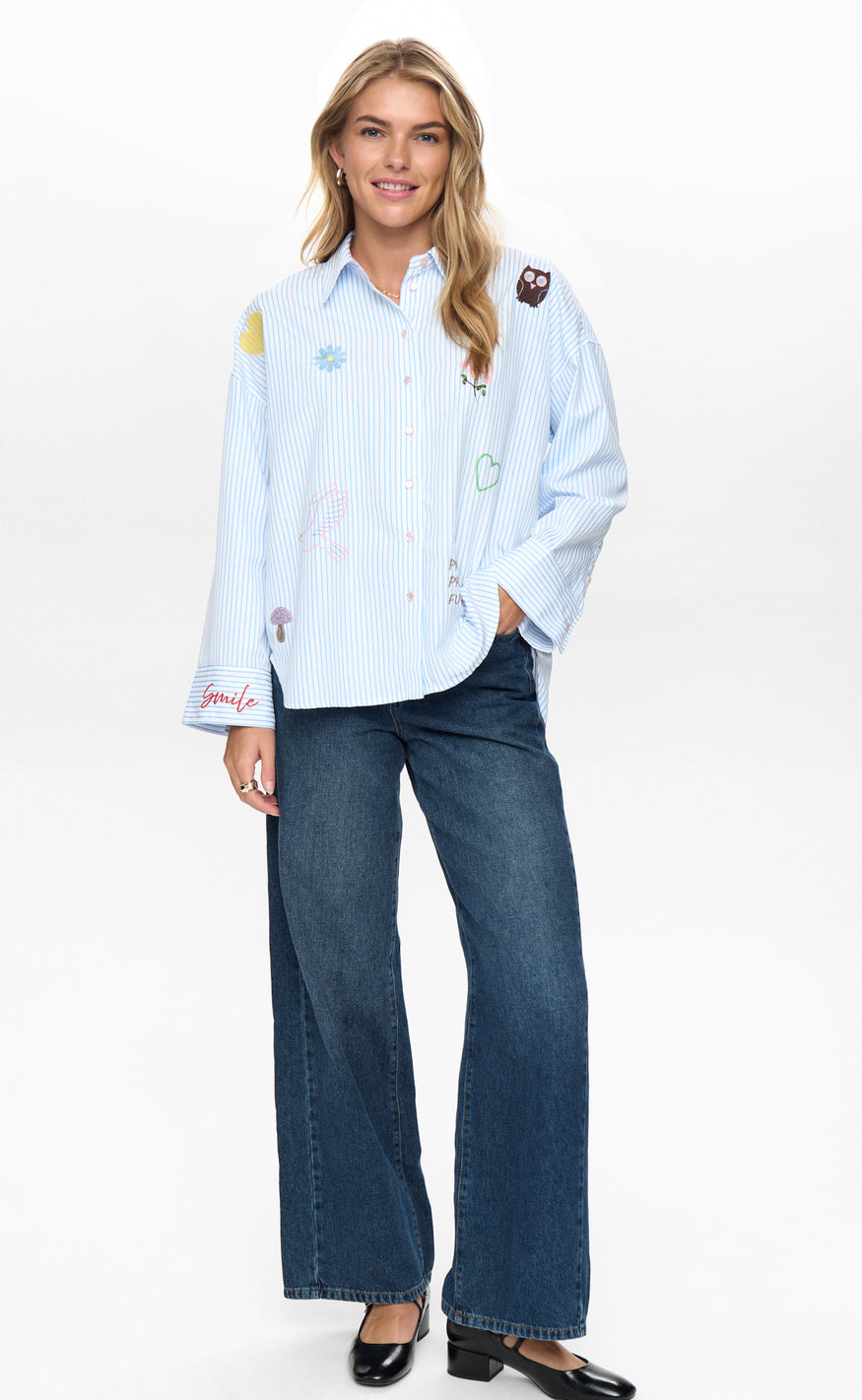Nümph Skjorte - Ashley - Airy Blue