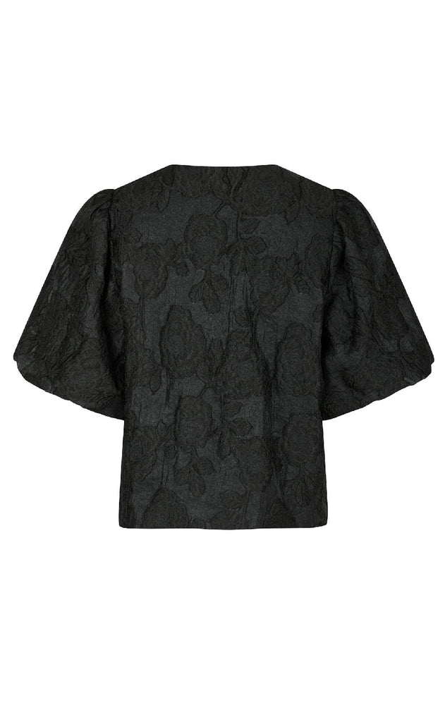 Neo Noir Blouse - Aska Jacquard - Black