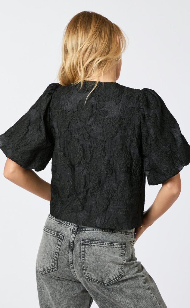 Neo Noir Blouse - Aska Jacquard - Black