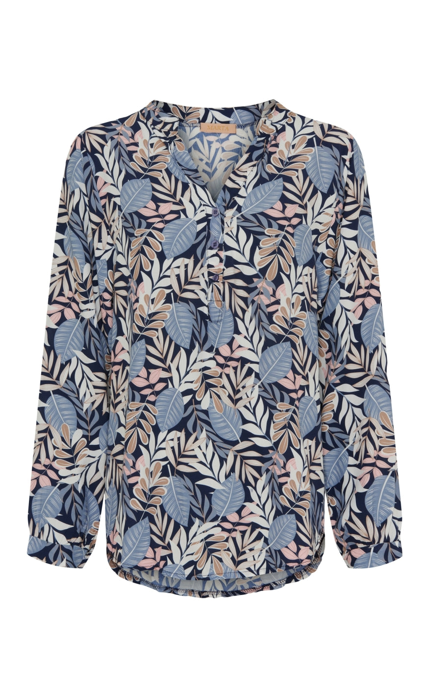 Marta Du Chateau Skjorte - 8128 Astrid - Blue