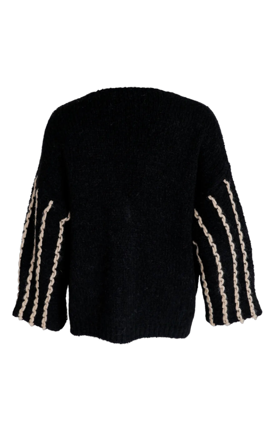 Black Colour Cardigan - Augusta - Black