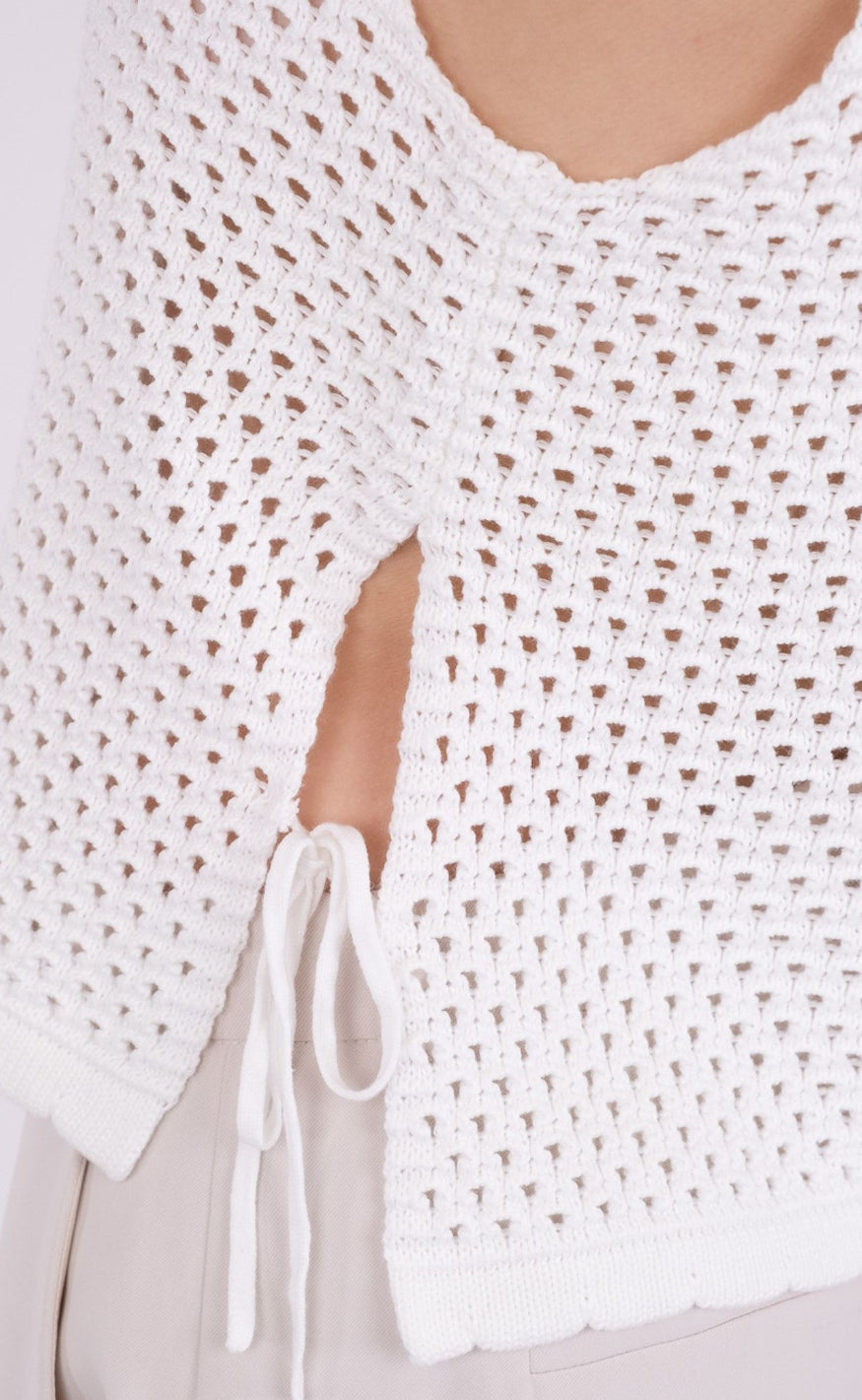 Neo Noir Topp - Aza Crochet - Off White