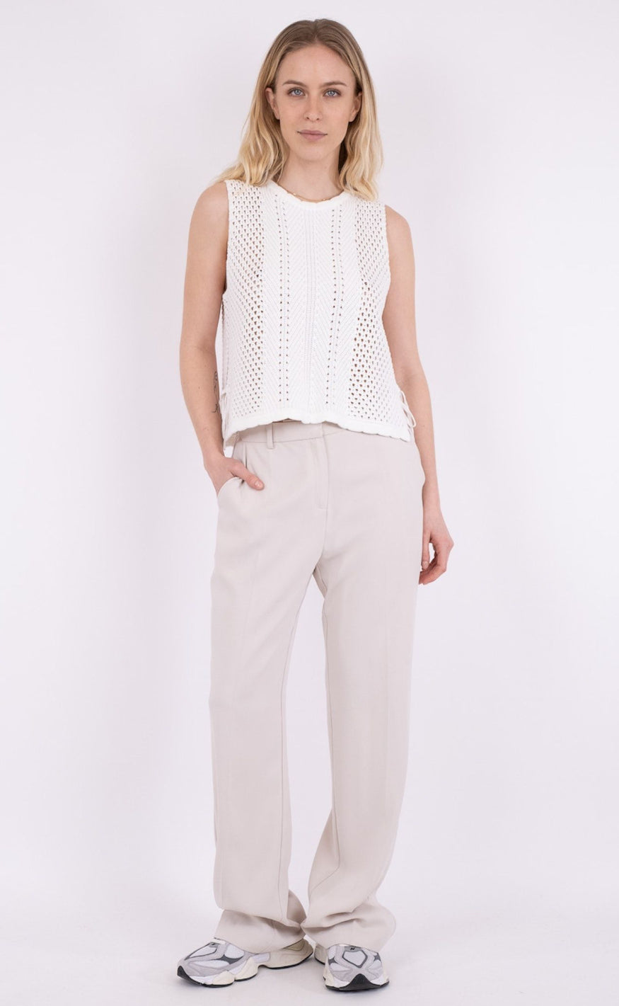 Neo Noir Topp - Aza Crochet - Off White