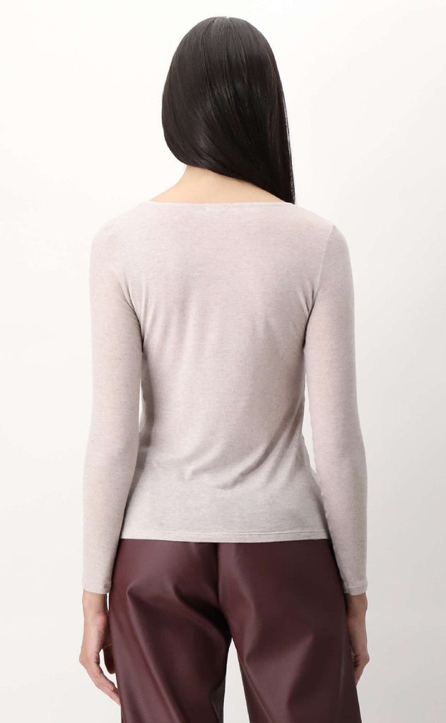 Oroblu Bluse - Perfect Line Cashmere - Beige