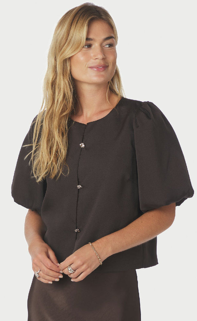 Neo Noir Bluse - Aisa Dull - Brown