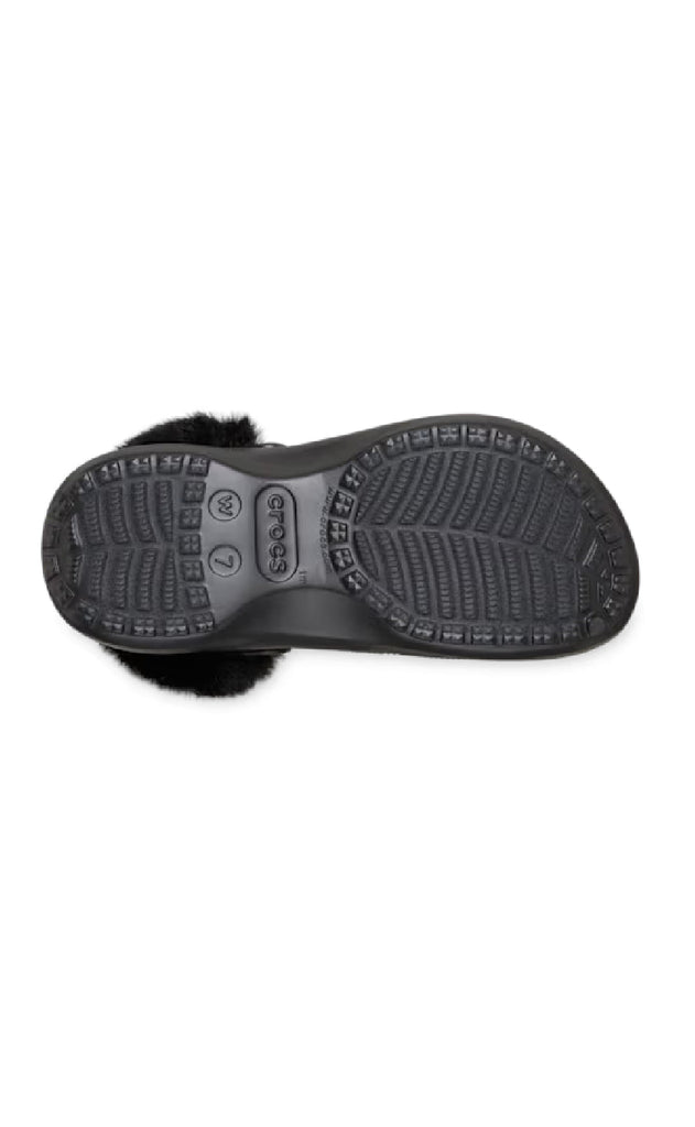 Crocs Træsko - Classic Platform Fuzz Lined - Black