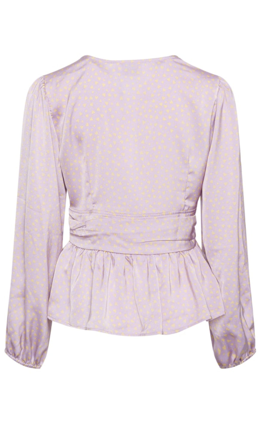Noella Bluse - Ryder - Lavender Heart