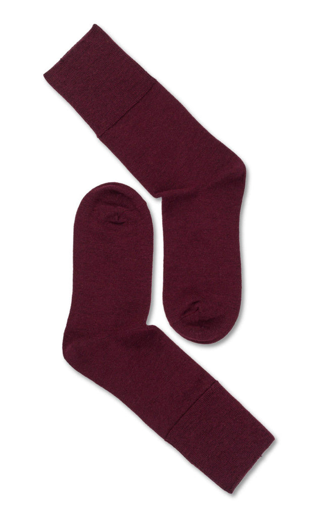Oroblu Strømper - Note Fine Wool Comfort Topp - Burgundy