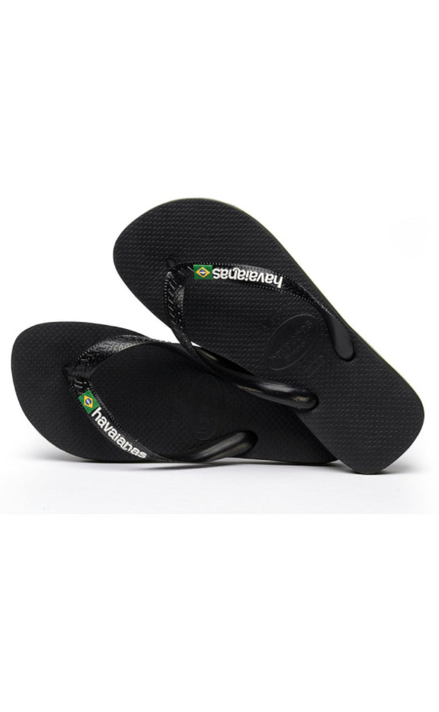 Havaianas Klipklappere - Brasil Logo - Black