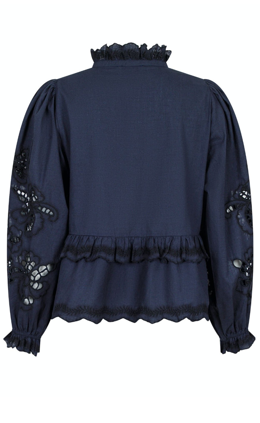 Neo Noir Bluse - Kimmo Embroidery - Black