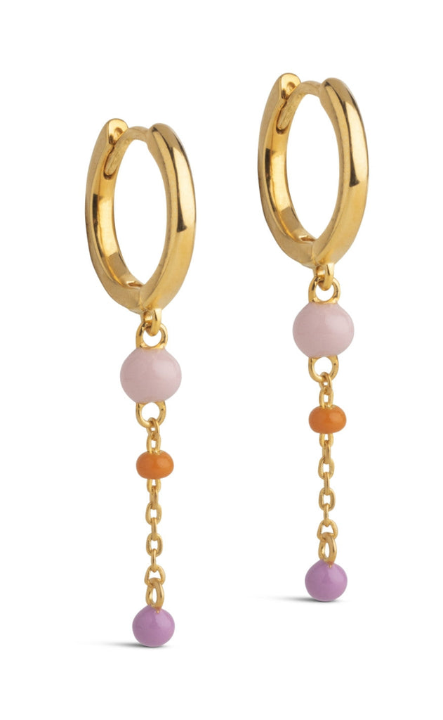 ENAMEL Copenhagen Øreringer - Lola Bold Hoops - Blush