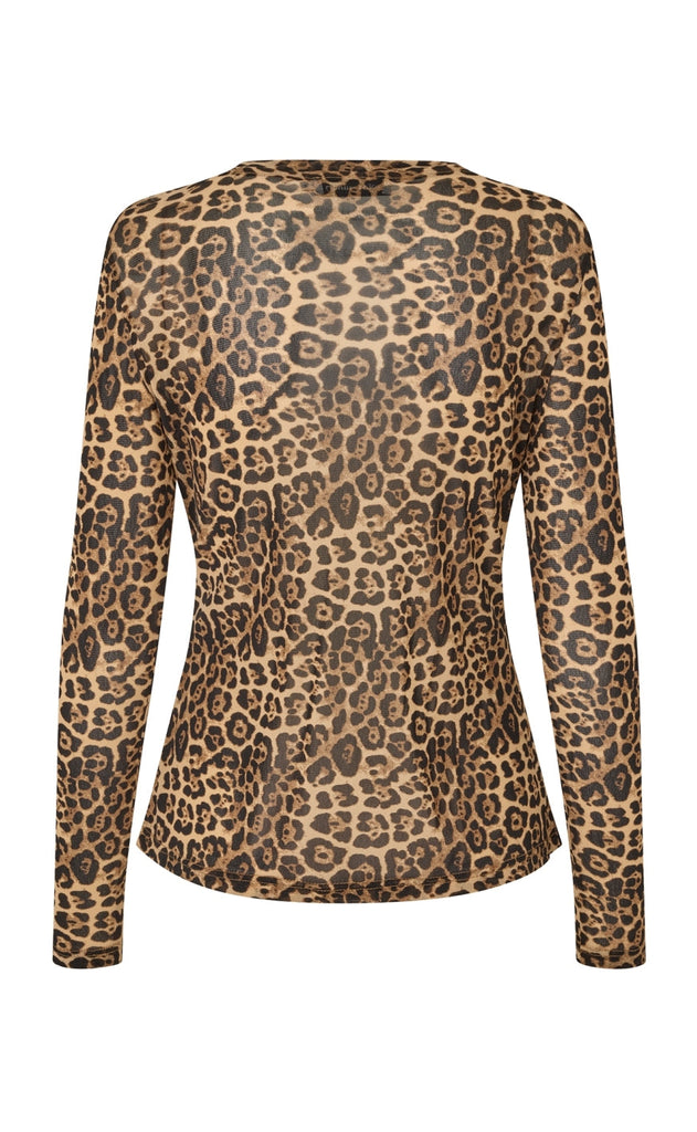 Lollys Laundry Bluse - Irie - Leopard Print