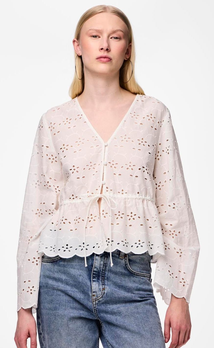 PIECES Topp - Armorine - Cloud Dancer