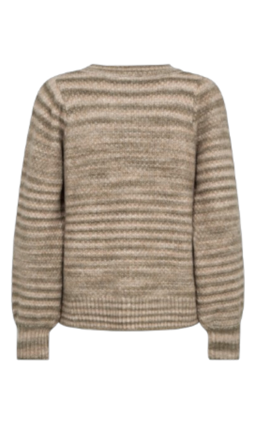 Freequent Pullover - Pulzy - Deep Linchen Green W. Moonbean