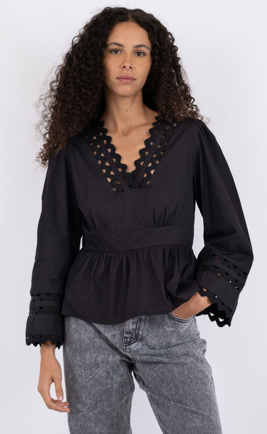 Neo Noir Bluse - Depsi - Black