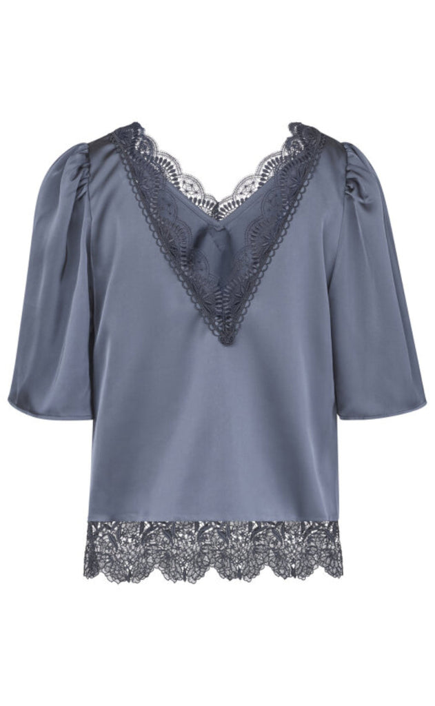 Love & Divine Bluse - Love1079 - Grey/Black