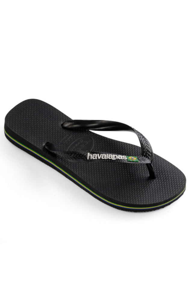 Havaianas Klipklappere - Brasil Logo - Black