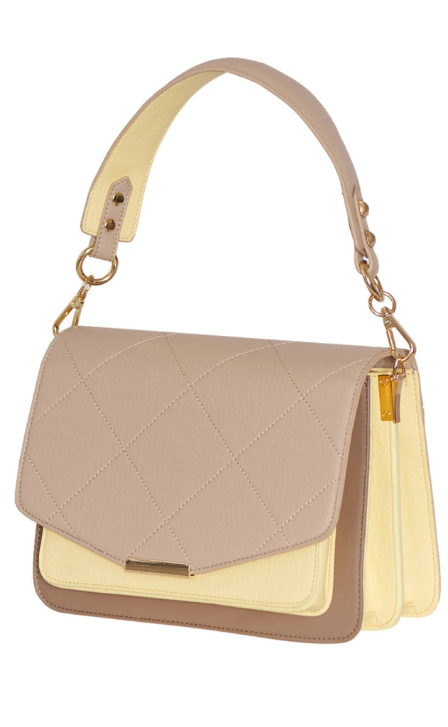 Noella Veske - Blanca Multi Compartment - Pastel Yellow/Taupe