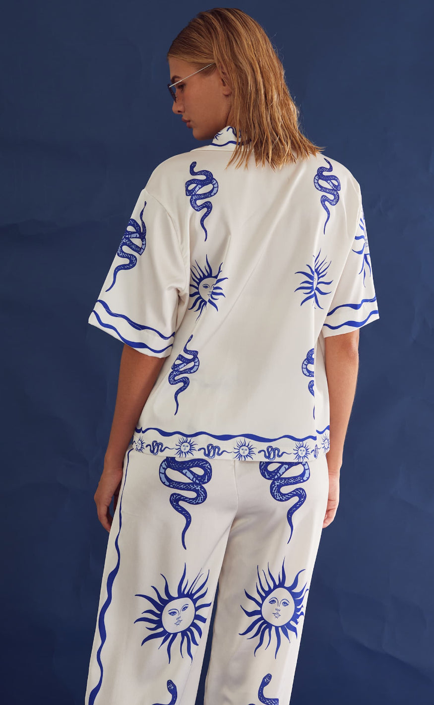 Noella Bukser - Kimona - Chana Blue Print