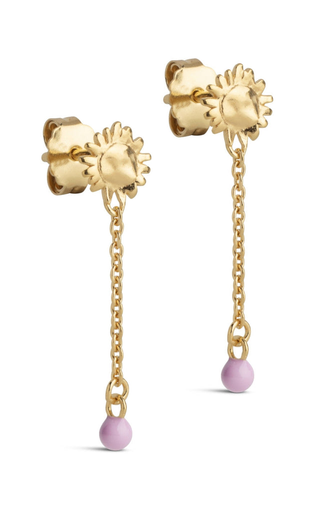 ENAMEL Copenhagen Øreringer - Sunshine Drop - Pink