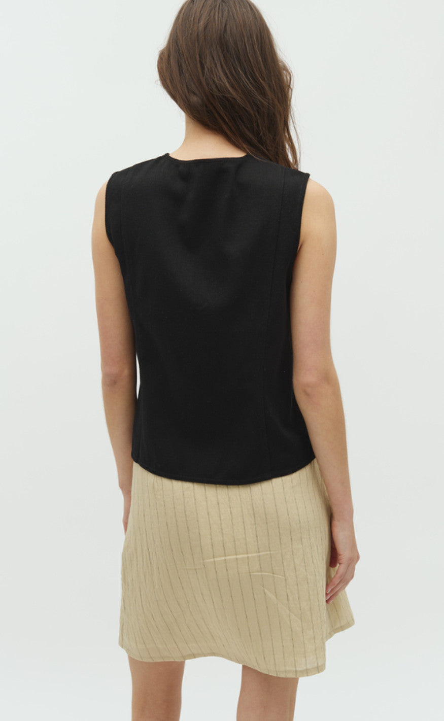 Global Funk Topp - Ciana Scallop-G - Black