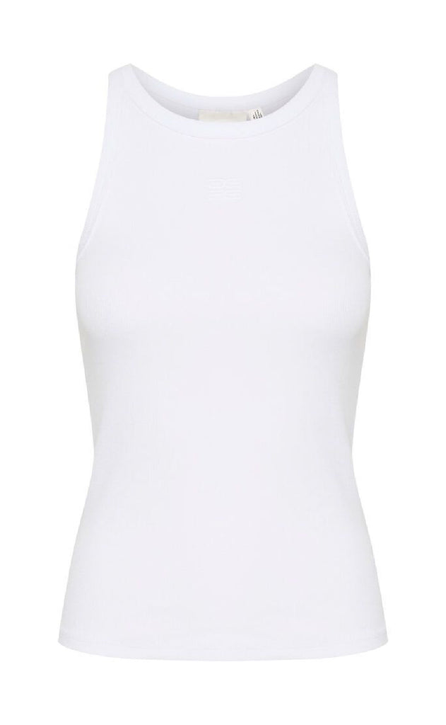 Gestuz Topp - Drew Logo Tank 2.0 - Bright White