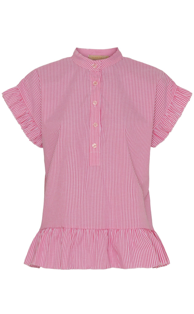 Marta Du Chateau Bluse - 5805 Cila - Fuxia Stripe