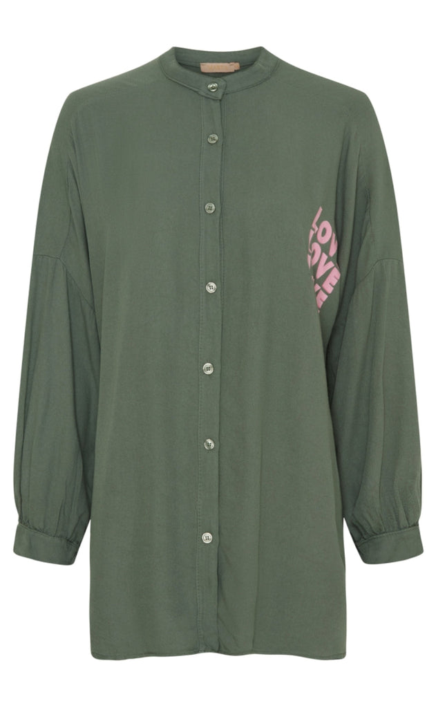 Marta Du Chateau Bluse - 6409 Marion Shirt - Military